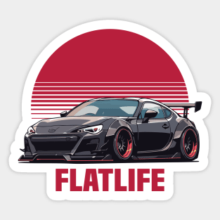 Subaru BRZ Car Art - Widebody Modified Flat Engine JDM Car Sticker